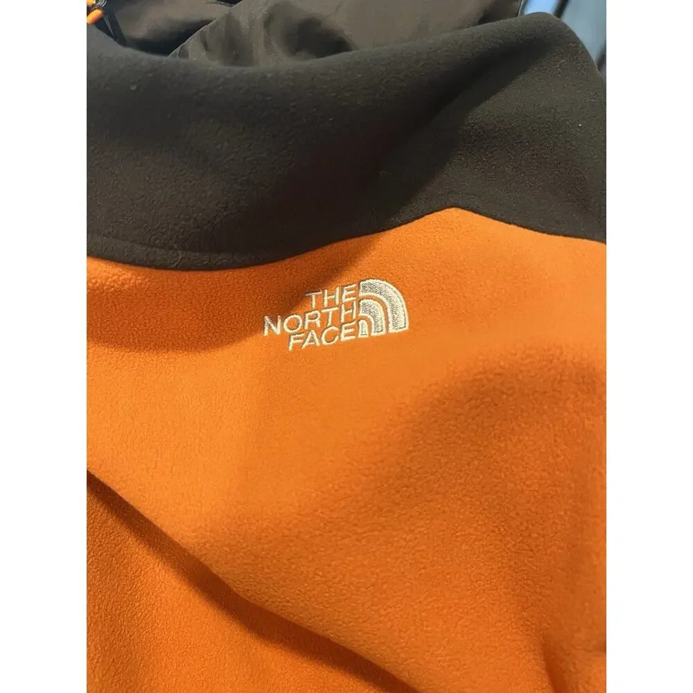 The North Face Brunt Orange Zip Up Jacket + Fleece Jkt Liner Men’s XL HYVent